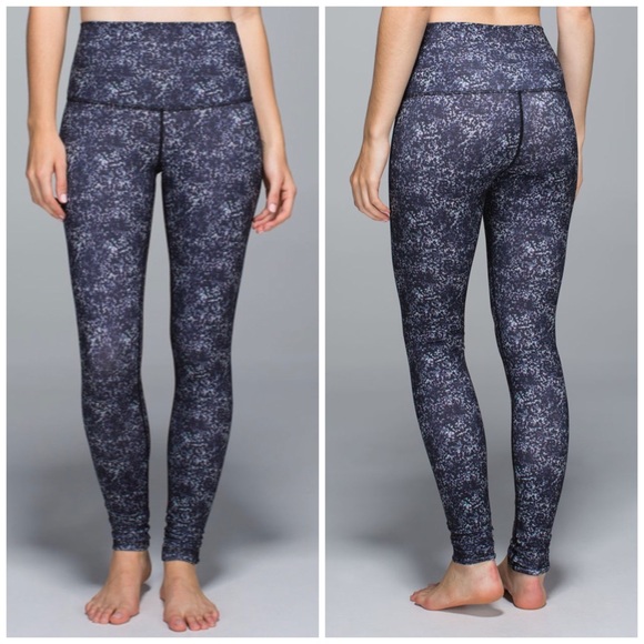 Lululemon Wunder Under Hi-Rise / Roll Down Full On Luon Rocky Pant Tight - Picture 2 of 11